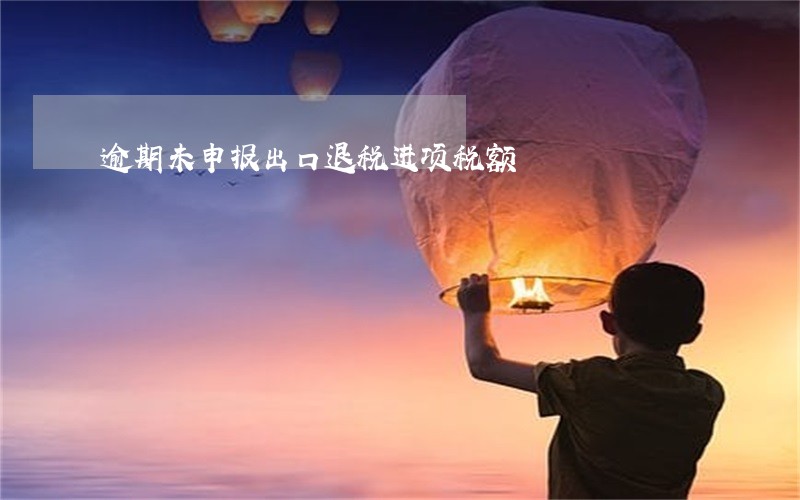 逾期未申报出口退税进项税额 逾期未申报出口退税进项税额