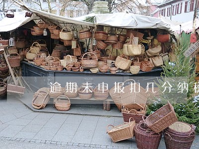 逾期未申报扣几分纳税信用分 逾期未申报扣几分纳税信用分