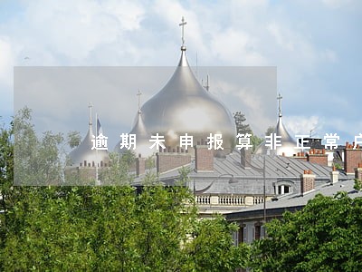 逾期未申报算非正常户
