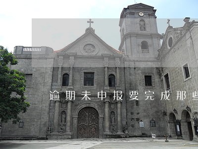 逾期未申报要完成那些事项 逾期未申报要完成那些事项