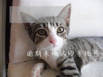逾期未确认的手机号可以用吗 逾期未确认的手机号可以用吗