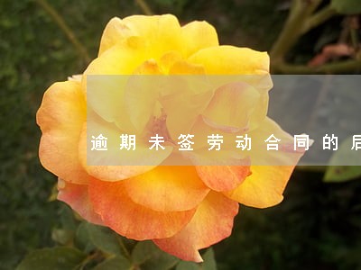 逾期未签劳动合同的后果 逾期未签劳动合同的后果