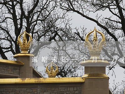 逾期未还一个月1万利息怎么算 逾期未还一个月1万利息怎么算