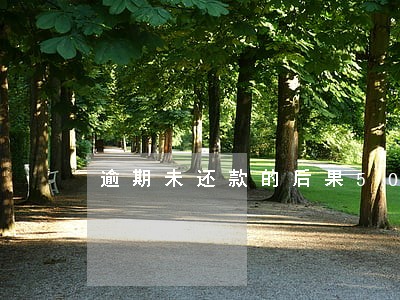 逾期未还款的后果50条后果 逾期未还款的后果50条后果