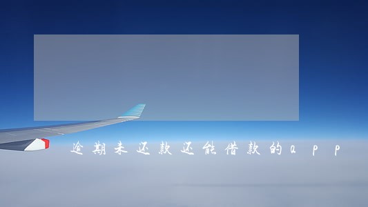 逾期未还款还能借款的app