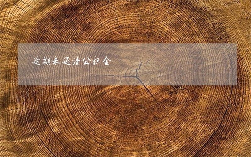 逾期未还清公积金 逾期未还清公积金