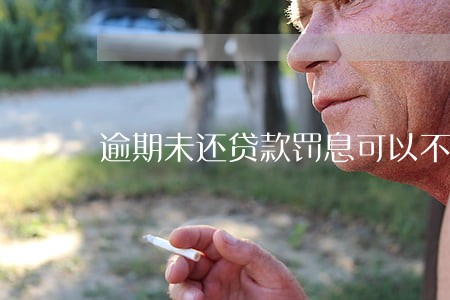 逾期未还贷款罚息可以不还吗 逾期未还贷款罚息可以不还吗