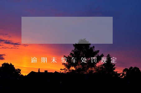 逾期未验车处罚规定 逾期未验车处罚规定