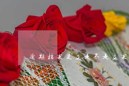 逾期档案建立是不是立案了 逾期档案建立是不是立案了