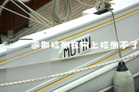 逾期检测在网上检测不了