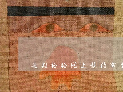 逾期检验网上预约需要带什么材料 逾期检验网上预约需要带什么材料