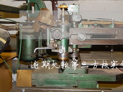 逾期欠款第三方核实什么 逾期欠款第三方核实什么