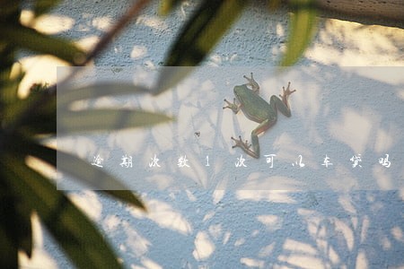 逾期次数1次可以车贷吗 逾期次数1次可以车贷吗