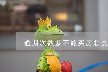 逾期次数多不能买房怎么办 逾期次数多不能买房怎么办