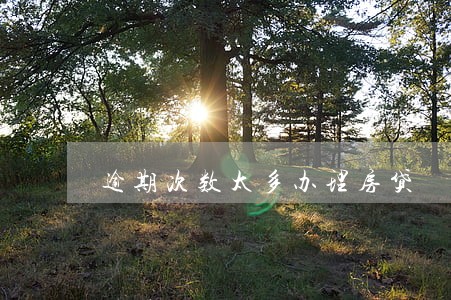 逾期次数太多办理房贷 逾期次数太多办理房贷