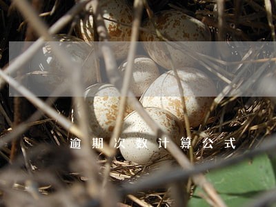 逾期次数计算公式