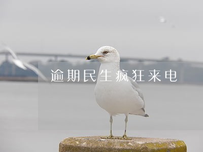 逾期民生疯狂来电 逾期民生疯狂来电
