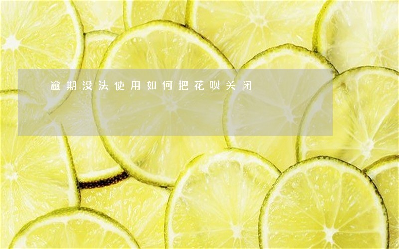 逾期没法使用如何把花呗关闭 逾期没法使用如何把花呗关闭