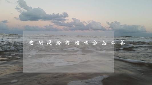 逾期没给钱赔偿金怎么算 逾期没给钱赔偿金怎么算