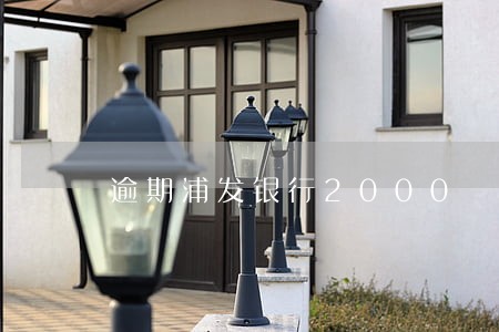 逾期浦发银行2000 逾期浦发银行2000