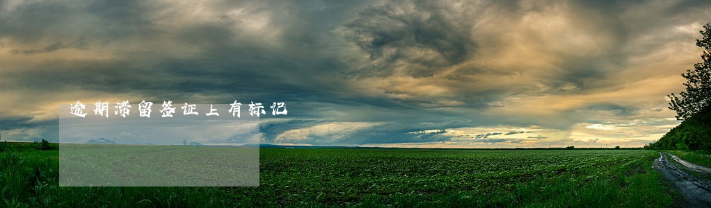 逾期滞留签证上有标记 逾期滞留签证上有标记