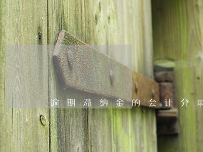 逾期滞纳金的会计分录 逾期滞纳金的会计分录