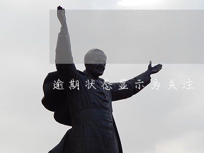 逾期状态显示为关注 逾期状态显示为关注