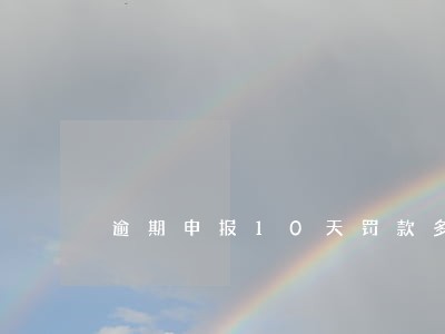 逾期申报10天罚款多少 逾期申报10天罚款多少