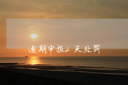 逾期申报2天处罚 逾期申报2天处罚
