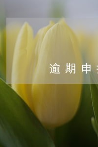 逾期申报一次