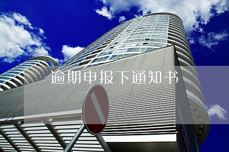 逾期申报下通知书 逾期申报下通知书