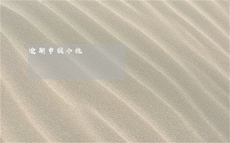 逾期申报个税