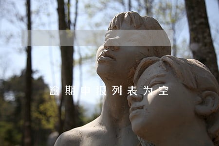 逾期申报列表为空 逾期申报列表为空