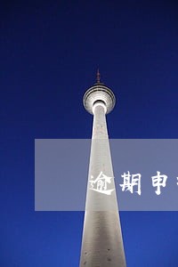 逾期申报可以网上处理 逾期申报可以网上处理