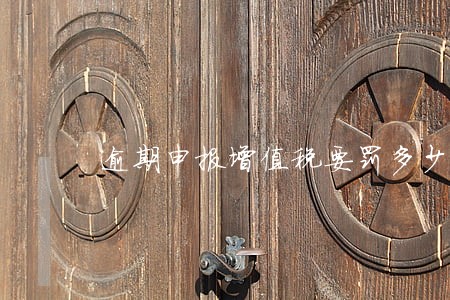 逾期申报增值税要罚多少钱