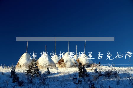 逾期申报契税是否免征滞纳金 逾期申报契税是否免征滞纳金