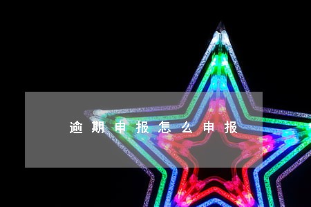 逾期申报怎么申报 逾期申报怎么申报