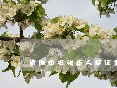 逾期申报残疾人保证金 逾期申报残疾人保证金