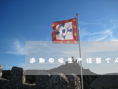 逾期申报生产经营个人所得税 逾期申报生产经营个人所得税