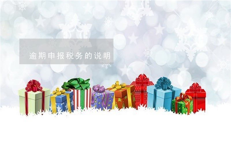 逾期申报税务的说明 逾期申报税务的说明