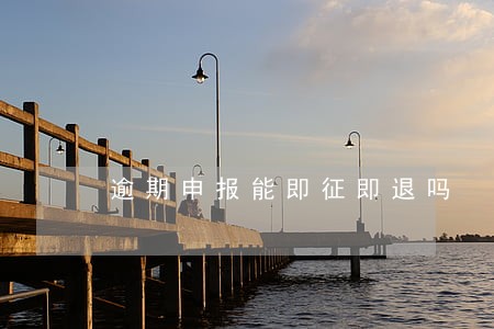 逾期申报能即征即退吗 逾期申报能即征即退吗