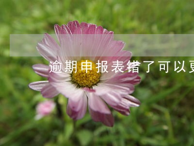 逾期申报表错了可以更正吗 逾期申报表错了可以更正吗
