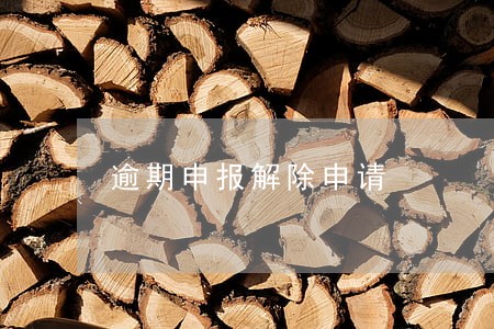 逾期申报解除申请 逾期申报解除申请