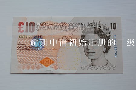 逾期申请初始注册的二级 逾期申请初始注册的二级