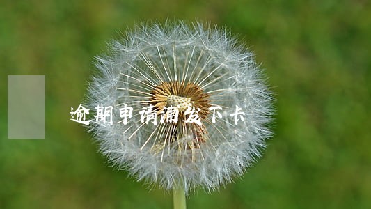 逾期申请浦发下卡 逾期申请浦发下卡