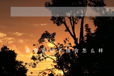 逾期电话不接会怎么样 逾期电话不接会怎么样
