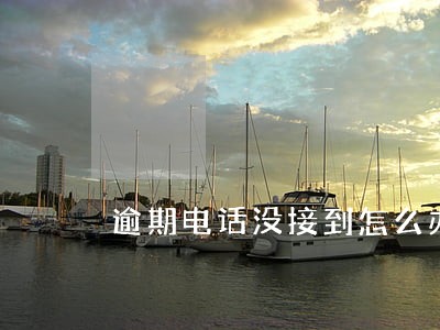 逾期电话没接到怎么办