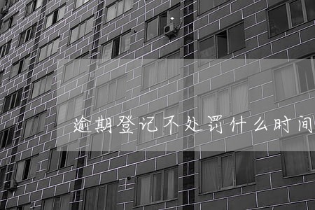 逾期登记不处罚什么时间