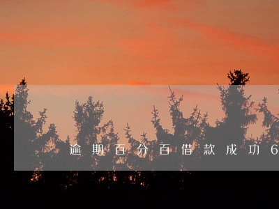 逾期百分百借款成功6