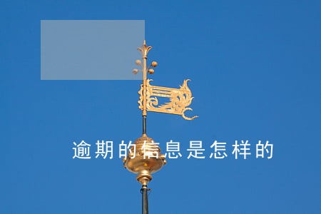 逾期的信息是怎样的 逾期的信息是怎样的